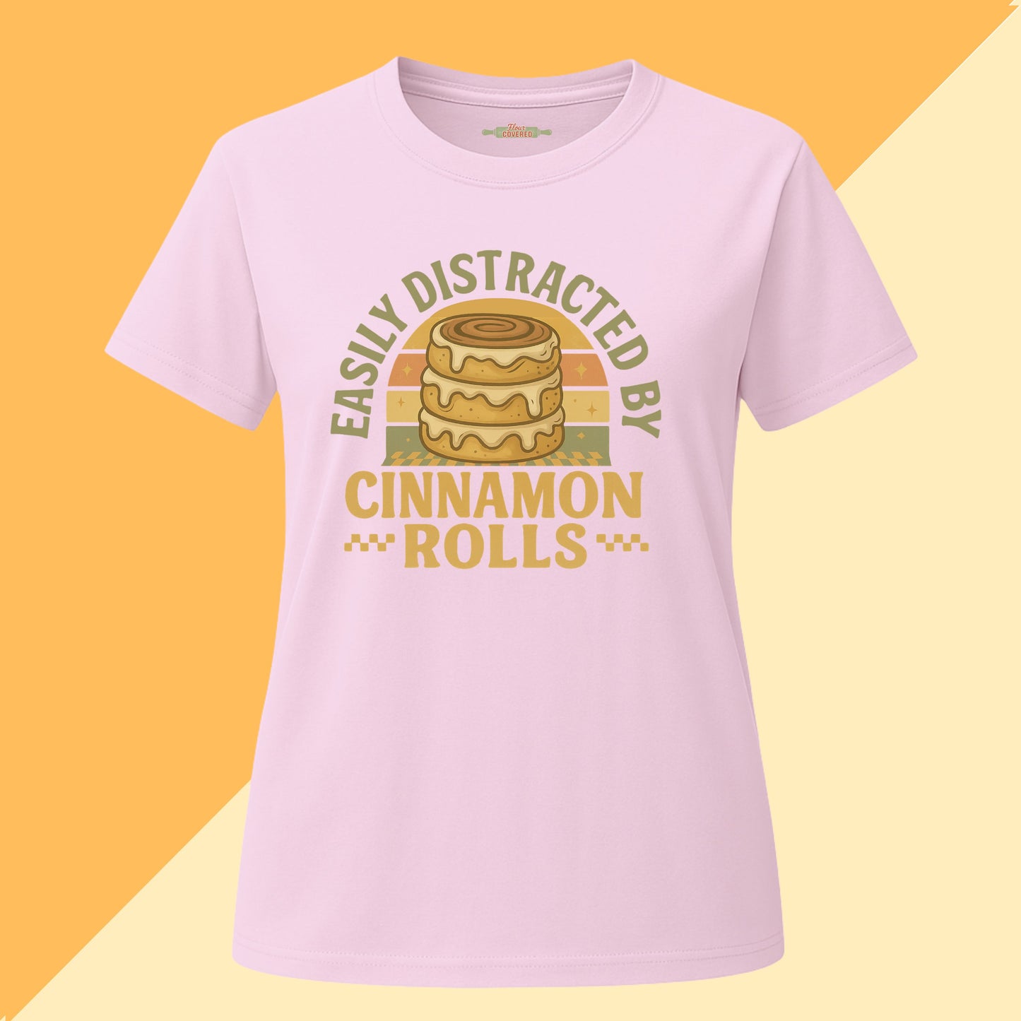 Easily Distracted By Cinnamon Rolls Tee