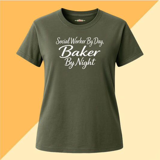 Social Worker By Day, Baker By Night Tee