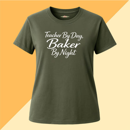 Teacher by Day, Baker by Night Tee