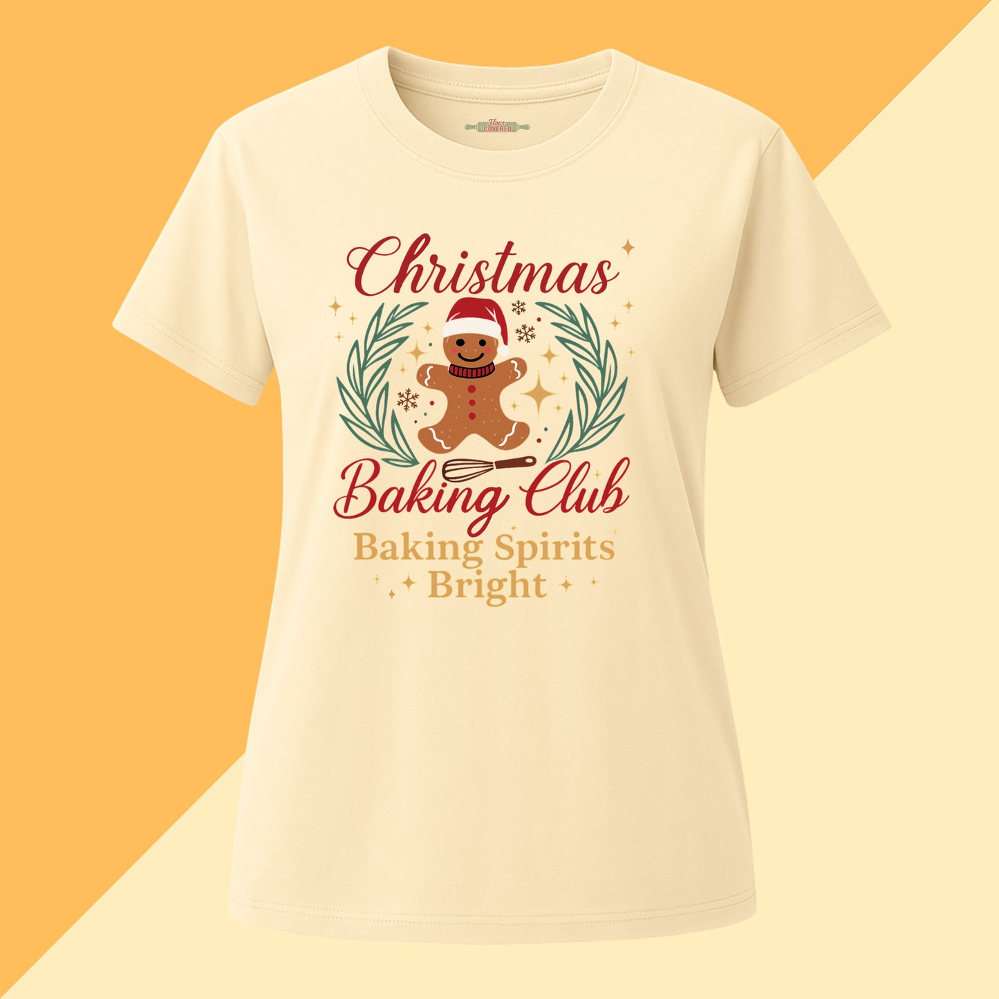Christmas Baking Club Baking Spirits Bright Tee