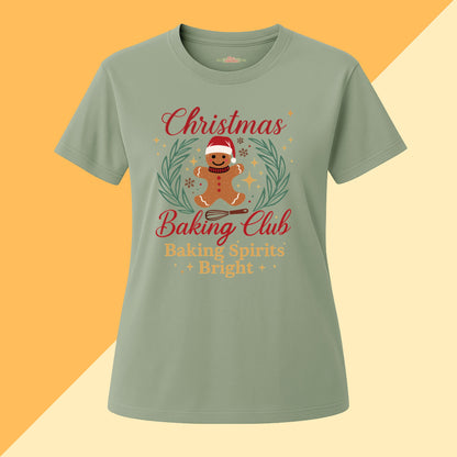 Christmas Baking Club Baking Spirits Bright Tee